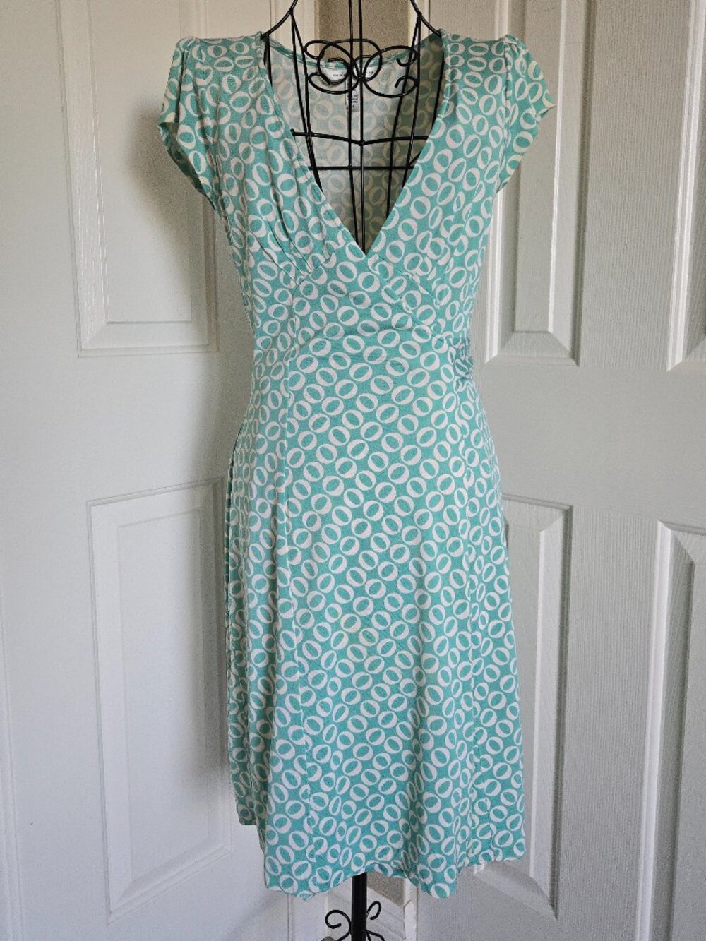 VTG Diane von Furstenberg Silk Jersey Wrap Midi Dress (8)